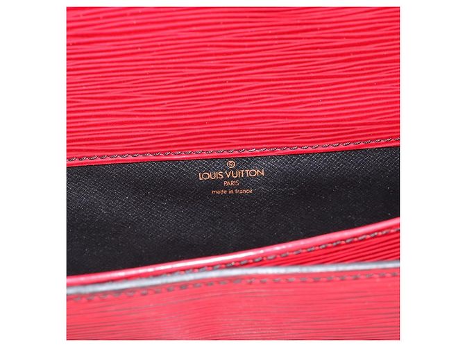 Louis Vuitton Cartouchiere Epi Leather MM Rosso - vista 6
