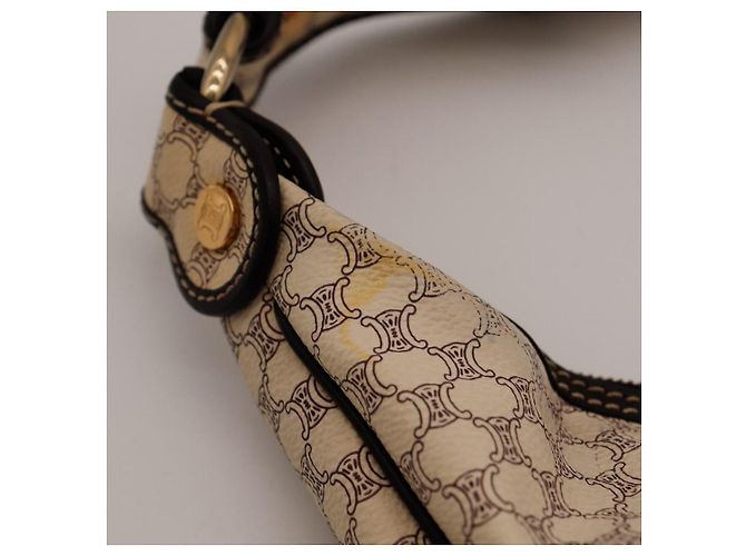 Céline Celine Borsa a tracolla in tela monogram Marrone Beige - vista 11