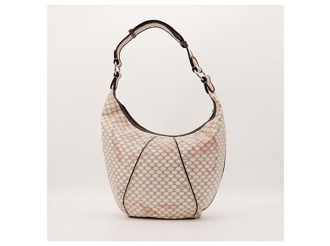 Céline Celine Borsa a tracolla in tela monogram Marrone Beige - vista 3