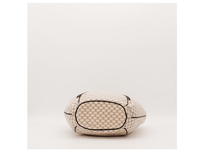 Céline Celine Borsa a tracolla in tela monogram Marrone Beige - vista 5