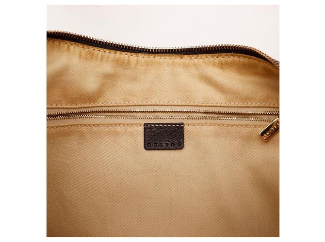 Céline Celine Borsa a tracolla in tela monogram Marrone Beige - vista 9