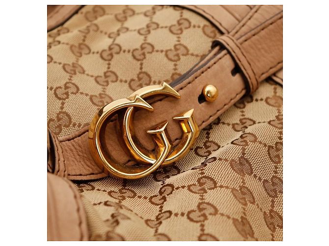 Gucci GG Monogramm Canvas Hobo Bag Braun Beige - Ansicht 11