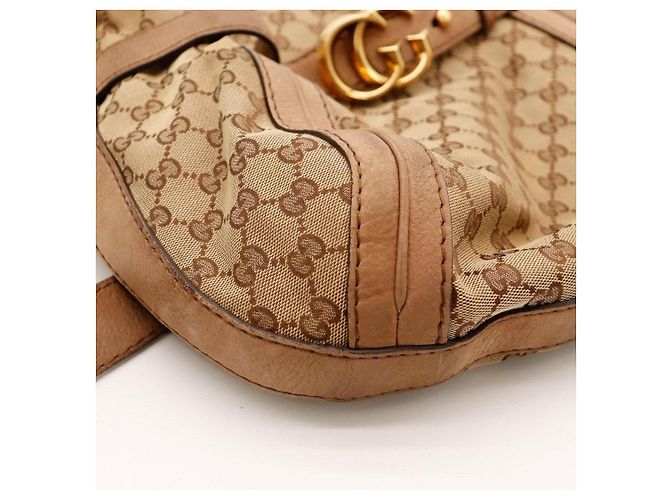 Gucci GG Monogramm Canvas Hobo Bag Braun Beige - Ansicht 7