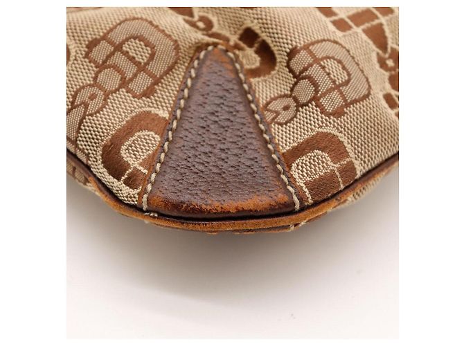 Gucci Hobo-Tasche Monogramm Canvas Braun - Ansicht 10