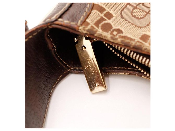 Gucci Hobo-Tasche Monogramm Canvas Braun - Ansicht 8