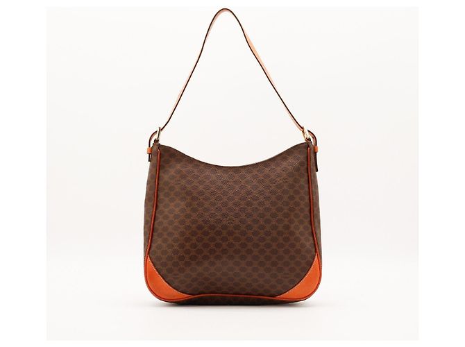 Céline Celine Macadam Monogram Schultertasche Braun Monogramm - Ansicht 3