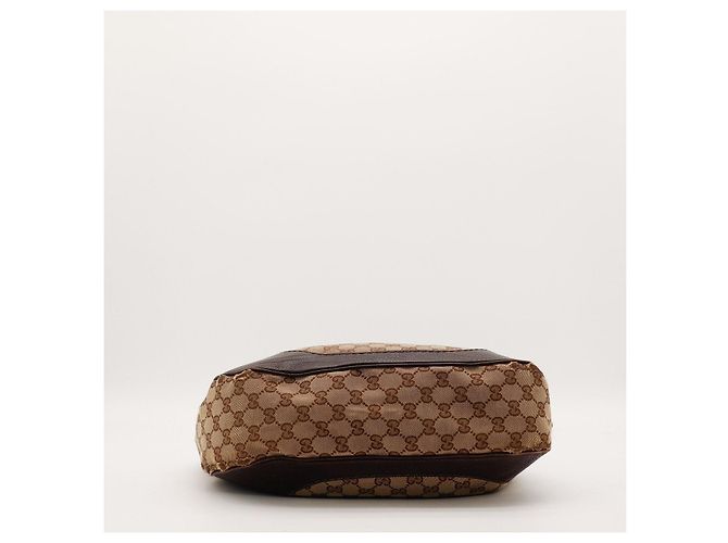 Gucci Borsa Hobo in tela Monogram GG Marrone - vista 5