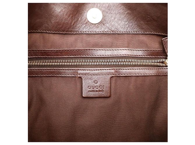 Gucci Borsa Hobo in tela Monogram GG Marrone - vista 7