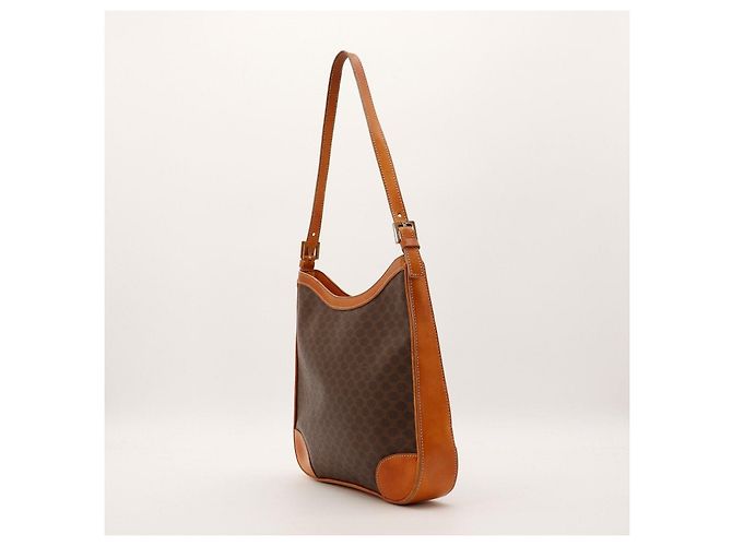 Céline Celine Macadam Monogram Schultertasche Braun Monogramm - Ansicht 2