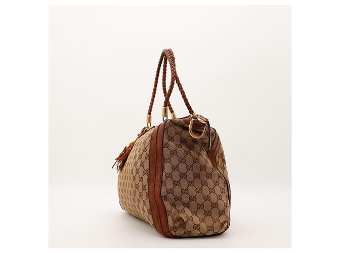 Gucci Boston Bag GG Monogram Canvas Braun Monogramm - Ansicht 2