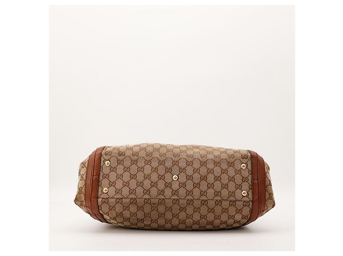 Gucci Boston Bag GG Monogram Canvas Braun Monogramm - Ansicht 5