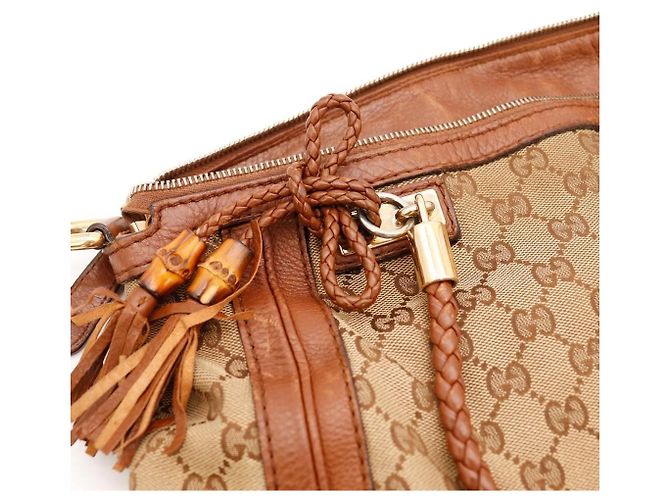 Gucci Boston Bag GG Monogram Canvas Braun Monogramm - Ansicht 7
