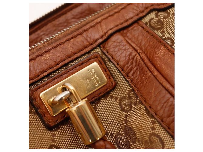 Gucci Boston Bag GG Monogram Canvas Braun Monogramm - Ansicht 8