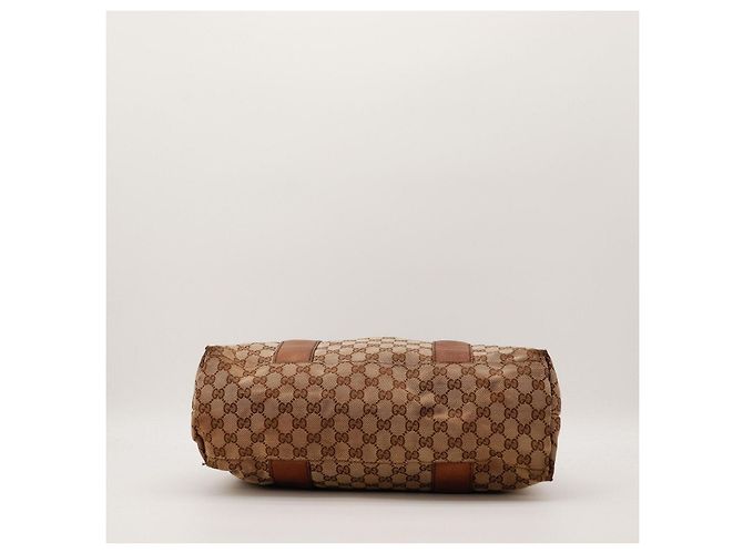 Borsa Tote Gucci in Tela Monogramma GG Marrone - vista 5