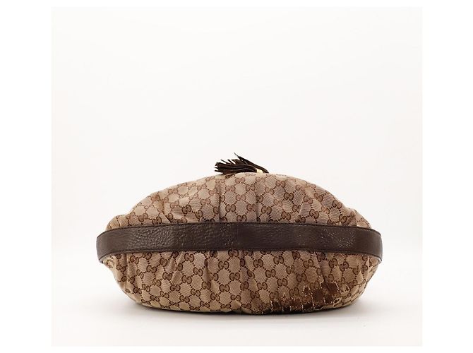 Borsa Hobo Gucci Monogram con coulisse Marrone Monogramma - vista 5