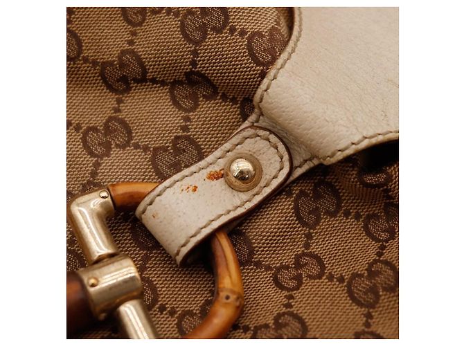 Gucci Borsa Hobo in tela Monogram GG Marrone Beige - vista 7