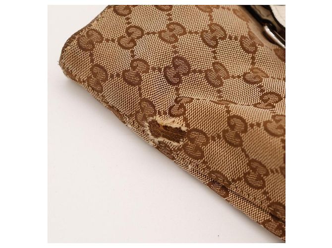 Gucci GG Monogram Canvas Shopper Bag Braun Beige - Ansicht 11