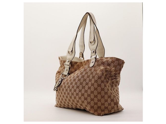 Gucci GG Monogram Canvas Shopper Bag Braun Beige - Ansicht 2