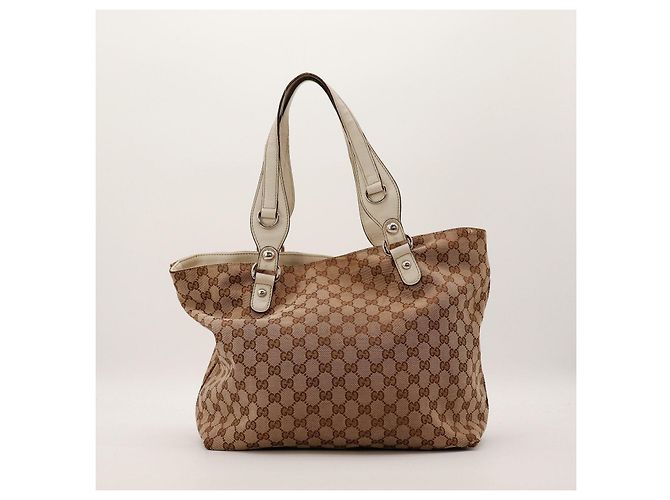 Gucci GG Monogram Canvas Shopper Bag Braun Beige - Ansicht 3