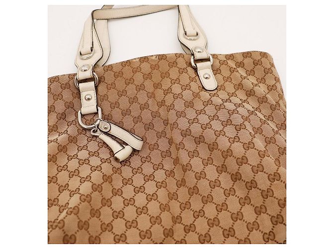 Gucci GG Monogram Canvas Shopper Bag Braun Beige - Ansicht 6
