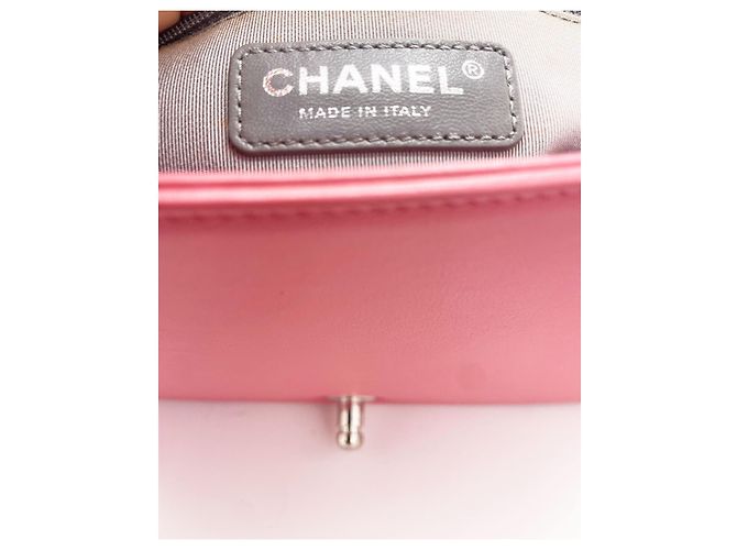 Borsa Chanel Boy Flap Pelle Rosa - vista 12