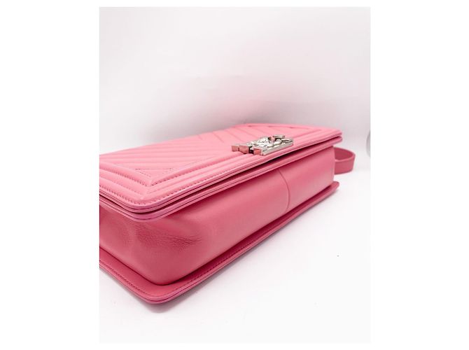 Borsa Chanel Boy Flap Pelle Rosa - vista 7