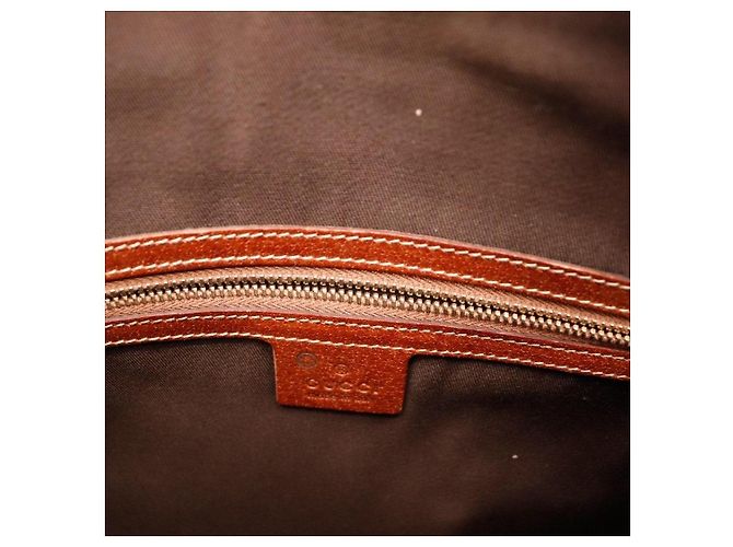 Bolsa de ombro Gucci GG Supreme alça de bambu Marrom - vista 7