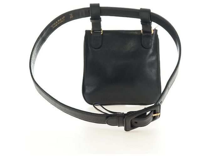 Chanel Vintage Timeless Belt Bag Caviar Small Nero - vista 2
