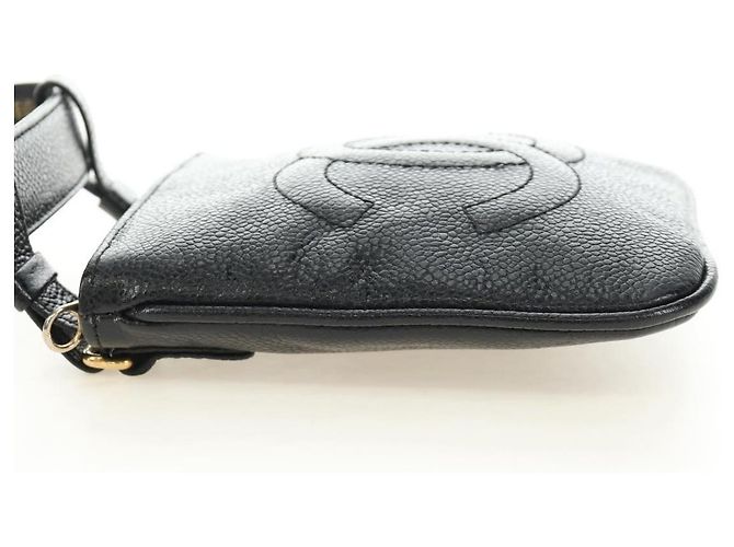 Chanel Vintage Timeless Belt Bag Caviar Small Nero - vista 3
