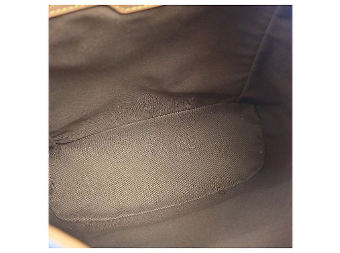 Louis Vuitton Vintage Montsouris Monogram Canvas GM Marron - vue 3