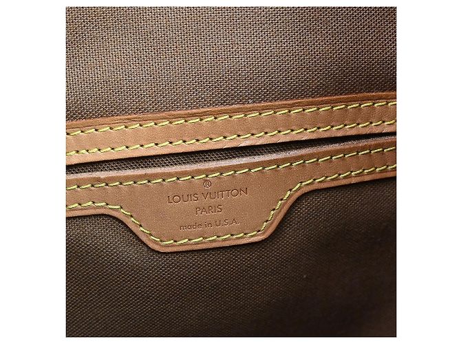 Louis Vuitton Vintage Montsouris Monogram Canvas GM Marron - vue 4
