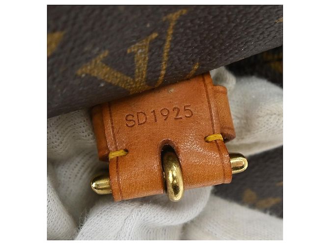 Louis Vuitton Vintage Montsouris Monogram Canvas GM Marron - vue 5