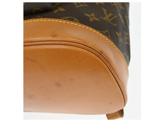Louis Vuitton Vintage Montsouris Monogram Canvas GM Marron - vue 6