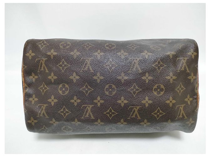Borsa Louis Vuitton Speedy Monogram Canvas 30 Beige - vista 7