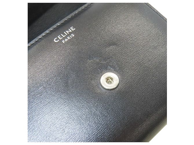 Céline Cartera plegable con solapa Triomphe Celine Negro - vista 13