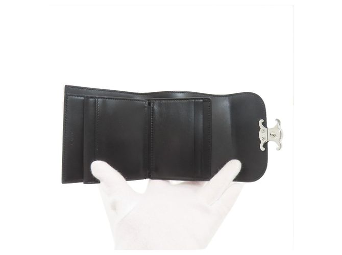 Céline Cartera plegable con solapa Triomphe Celine Negro - vista 5