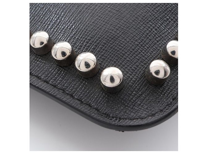 Clutch Fendi Karlito Second Bag in pelle nera Nero - vista 7