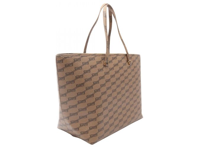 Everyday Borsa Tote Balenciaga BB Monogram Gray Marrone - vista 2