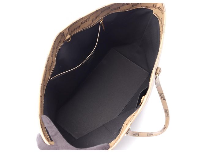 Everyday Borsa Tote Balenciaga BB Monogram Gray Marrone - vista 3