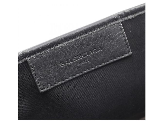 Borsa Tote Balenciaga Navy Cabas S Nero Crudo - vista 4