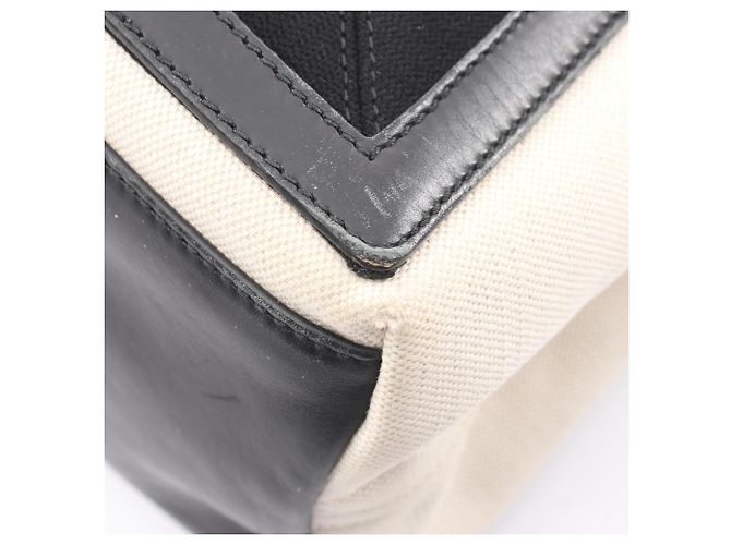 Borsa Tote Balenciaga Navy Cabas S Nero Crudo - vista 5