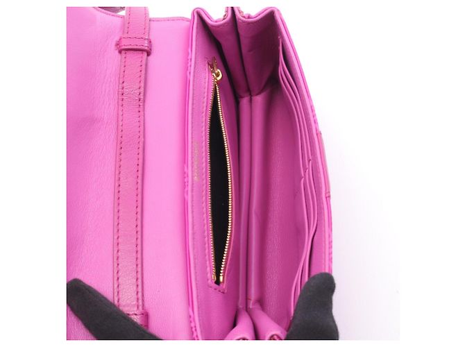 Portafoglio Monogram Shift con tracolla Balenciaga Rosa - vista 3