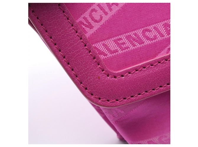 Portafoglio Monogram Shift con tracolla Balenciaga Rosa - vista 6