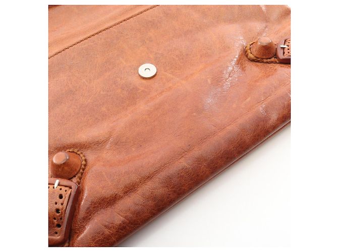 Borsa Balenciaga Giant Envelope Second Marrone - vista 11