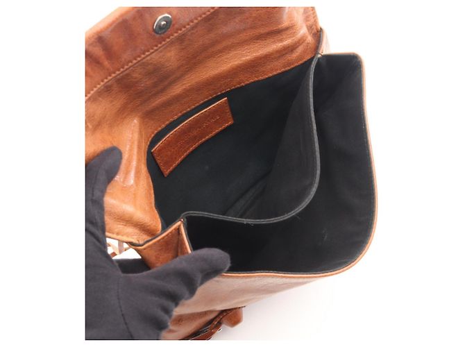 Borsa Balenciaga Giant Envelope Second Marrone - vista 3