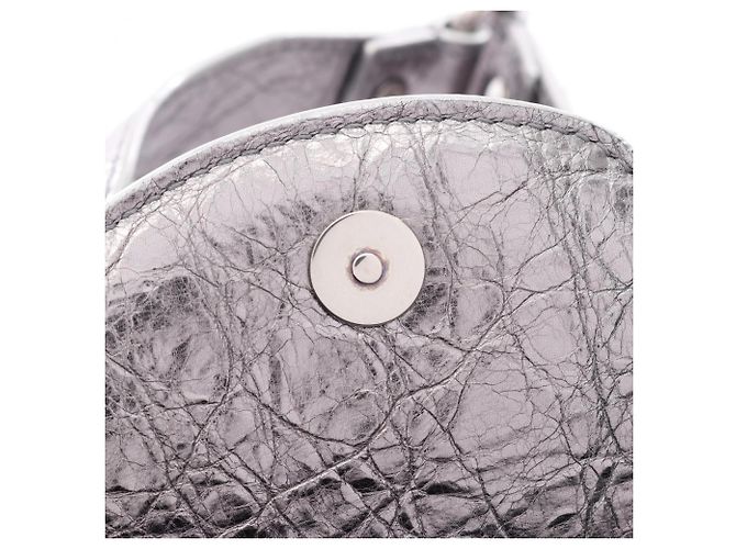 Borsa a tracolla Balenciaga Le Cagole S Argento - vista 5