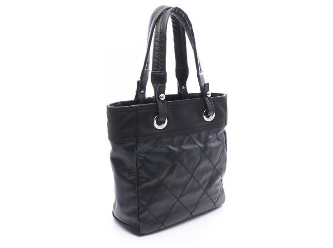Sac cabas Chanel Paris Biarritz PM Noir - vue 2