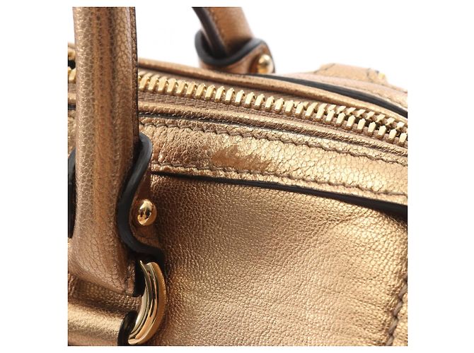 Salvatore Ferragamo Gancini 2-Way Handtasche Golden - Ansicht 6