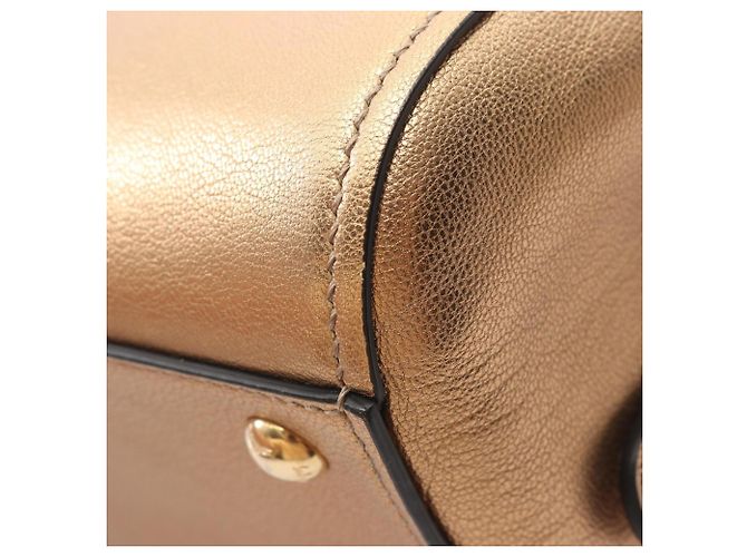 Salvatore Ferragamo Gancini 2-Way Handtasche Golden - Ansicht 8