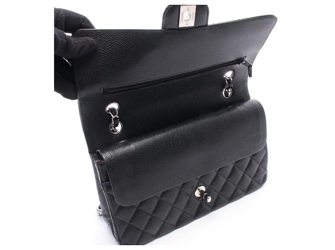 Timeless Borsa a tracolla Chanel Matelassé Double Flap Nero - vista 8